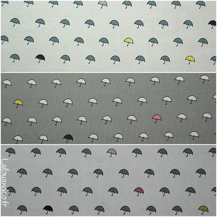 Tissus "Sous la pluie"  - Lalouandco
