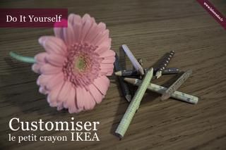 DIY : customiser le petit crayon IKEA (tuto inside)