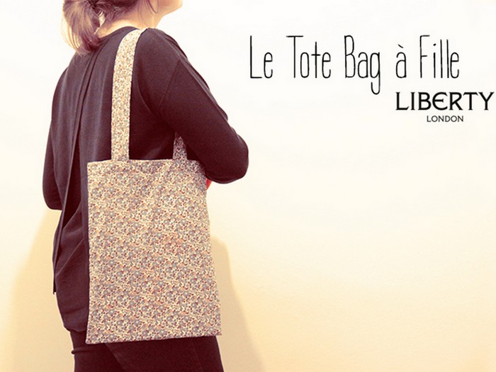 Mon tote bag à fille en Liberty Betsy