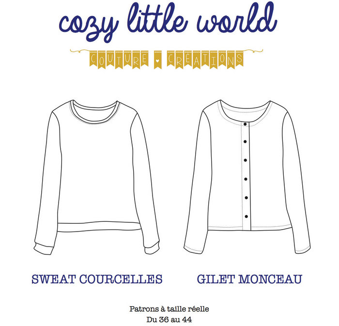 Patron Gilet Manceau par Cosy Little World