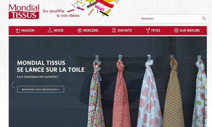 Mondial Tissus, la e-boutique est ouverte !