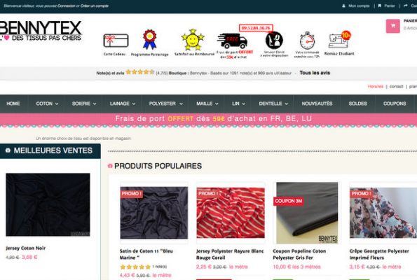 Bennytex : l’amour des tissus pas chers