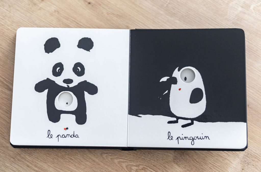 Mes animaux, un joli livre en noir et blanc - Lalouandco